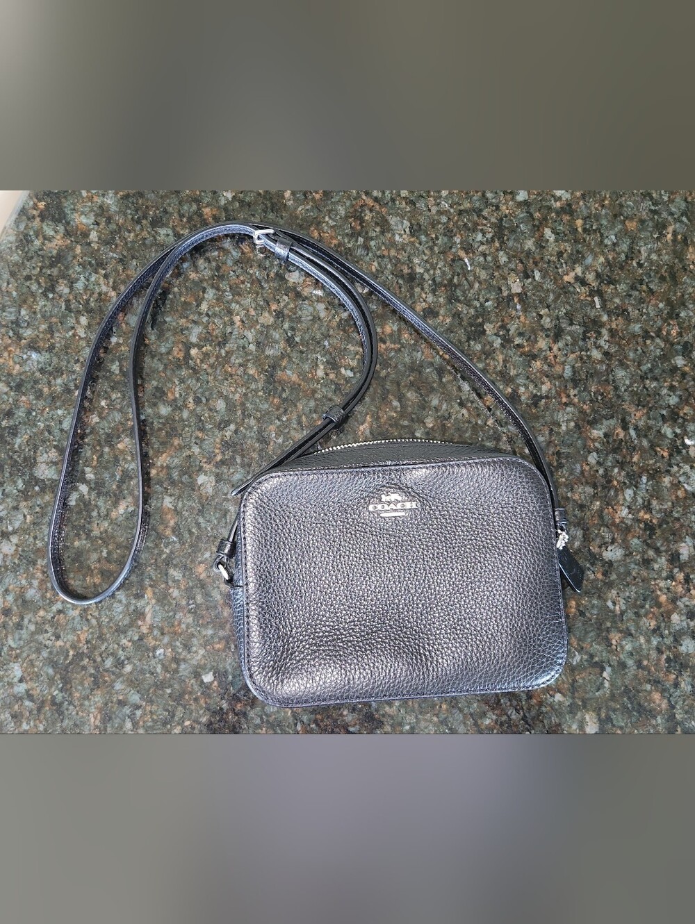 Coach Black Pebbled Leather Purse